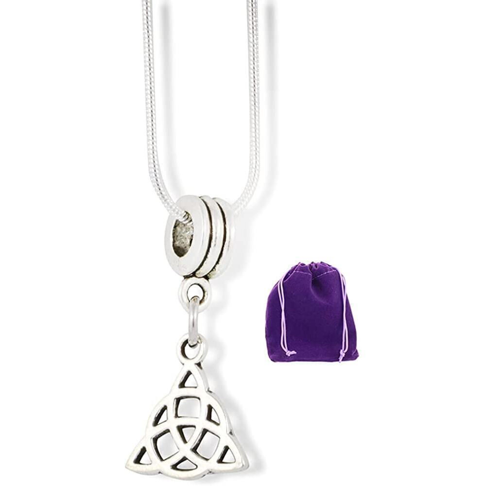 Triquetra Celtic Knot Irish Charm Necklace
